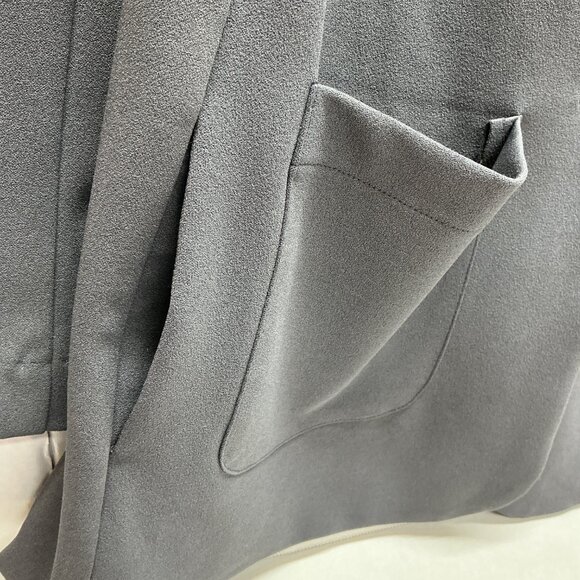 SMALL BLAZER NWT Attitudes by Renee Solution Utilitarian Blazer CHARCOAL COLOR - Picture 7 of 9